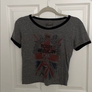 Rolling stones crop top